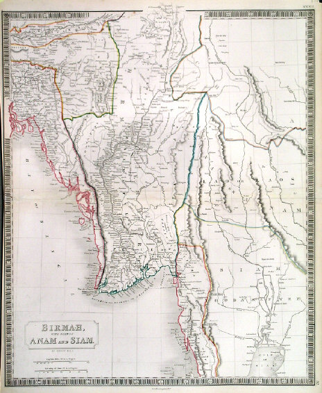 Map Of Burma Myanmar